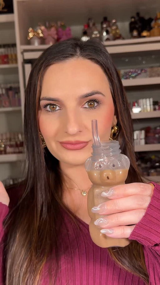 We have the bear cups at home - in case you didn’t know 
#icedcoffee #coffeeideas #starbuckscup #softglammakeup