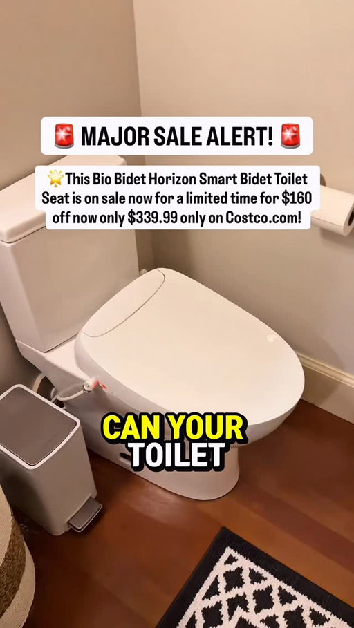 🚨 MAJOR SALE ALERT! 🚨

🌟This Bio Bidet Horizon Smart Bidet Toilet Seat is on sale now for a limited time for $160 off now only $339.99 only on Costco.com! 

🚽 Once you try this, regular toilet seats just won’t cut it anymore.

This Bio Bidet Horizon Smart Bidet Toilet Seat brings luxury to your daily routine:
💧 Unlimited warm-water wash
🔥 Heated seat + warm-air dryer
💡UV-sterilized nozzle + gentle night-light
🙌 Auto open/close lid + a sleek, modern design!

🚨It’s on sale now only on  Costco.com, so if you’ve been thinking about upgrading, now’s the time!‼️

👉Tap the link in our bio or stories for a direct link and buy this now! Promo deal ends 11/30!

#CostcoFinds #BioBidet #CostcoDeals #SmartHome #BathroomGoals #HomeUpgrade #BathroomMakeover #CostcoSale #bidet