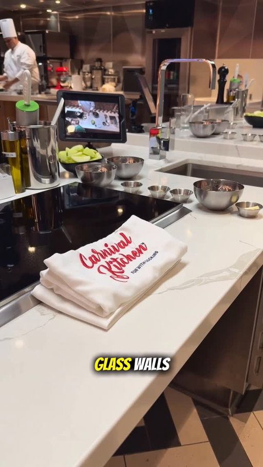 A baking class at sea? 👀🥧 Carnival Kitchen is the place to be! #Carnivalcruise #CarnivalIsCalling