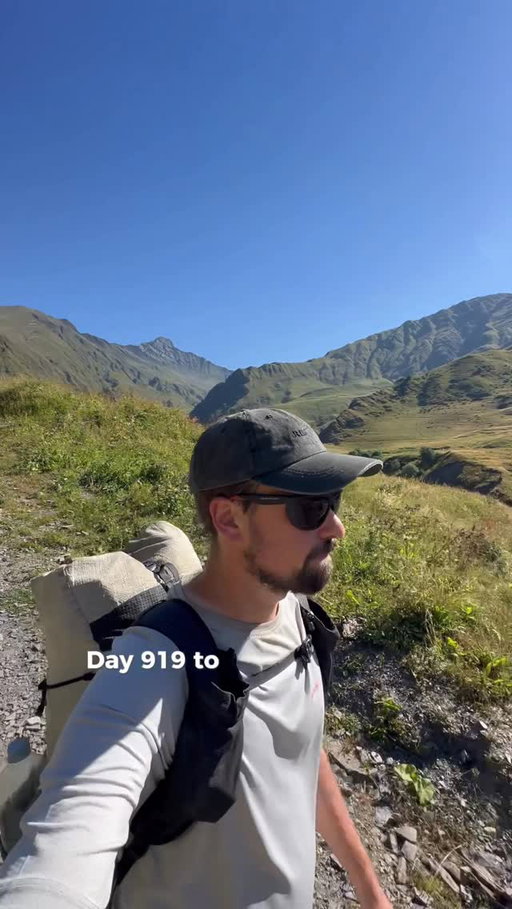 Day 919-937 of my walk around the world 🌏🇬🇪

Total raised for @fredhollows to help restore sight = $132,964 (donate via link in bio) 👁️

Watch longer videos of each day on Patreon via the link in my bio 🎥

#georgia #hiking #adventure #travel #backpacking
