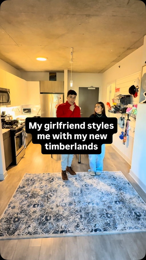 My girlfriend styled me for winter with my new Timberlands @timberland #ad #timberlandpartner #timberland #redwoodedgeboot #timberlandboots #timberlandoutfits #winteroutfits #holidayoutfits