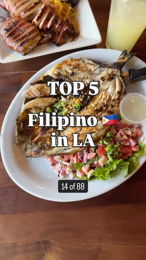 Top 5 Filipino Spots in LA! Guess the 6th spot 🤔

[Item 14 of 88] I’m sharing 88 food items and my Top 5 spots for each 😅 
Previous: Beef Pho. What item do you want to see next??

@kuyalord_la
@artesiagerrysgrill
@nerisflipfix
@l.a.rosecafe
@tonysbarbecuewestcovina

Special shout out to @spoonandporkla who just closed it's doors but otherwise a top 5! 

#lafood #foodguide #88top5 #filipinofood

Guess the 6th: