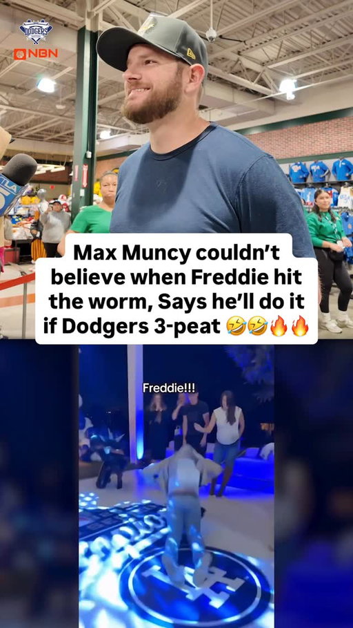 Max Muncy says the Dodgers knew Freddie Freeman had dance moves but couldn’t believe his viral worm dance 🤣🤣

If LA wins a third straight World Series, Muncy says he’s next to hit it!

Shot by Noel Sanchez, @noisebynoel 🔥

#losangeles #dodgers #mlb #dodgerstadium #trendingreels #dance #funny