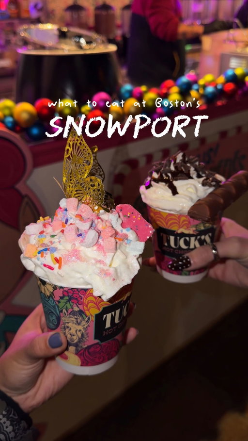 Snowport officially opens TODAY 11/7 ❄️✨

Snowport is finally back for its fifth year open starting today until December 28th!! @bottomlyssbites and I got to preview some of the amazing food vendors this year and gotchu with the recs. Here’s everything you should try during your next visit ⤵️

✨@bakedcheesehaus for their iconic raclette -Alyssa’s favorite ⭐️-
✨@lakonparis.patisserie for their seasonal hot chocolate croissant & Snowport exclusive mini croissants 
✨Cheese Wheel Pasta Boston for giant Parmesan cheese wheel pasta (add basil!!)
✨@fatcactusboston for the most decadent and fun hot chocolates 
✨@nagomi_bento_boston for their onigiri and hojicha hot chocolate
✨@madhrasichai for their chef-crafted gourmet chai -Vivian’s favorite ⭐️-
✨@elotiboston for their esquites cup and elote
✨That Fat Duck for their duck poutine (duck leg option incoming!!) 
✨@thehalfcookie for speciality cookies and now espresso bar

Let us know your favorites!! More @viviandfoodie x @bottomlyssbites videos? 🤭

📍Seaport
65 Northern Ave Boston, MA 02210

🚇 short walk from the Courthouse station on the silver line if you’re an MBTA girly like Vivian or pay for expensive parking like Alyssa, your pick!

#boston #seaport #snowport #holiday #christmas #winter #cheesewheel #pasta #pastries #cookies #hotchocolate #bostonfood #bostoneats #visitma #massachusetts #newengland #trendingreels things to do in boston, winter in boston, holiday market in boston, dessert in boston, winter activity in Boston, waterfront boston, boston food