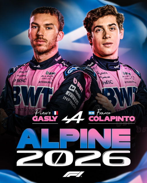 Franco’s staying! 🙌

This is your @alpinef1team line-up in 2026, with Pierre Gasly joined by Franco Colapinto 👀

#F1 #Formula1