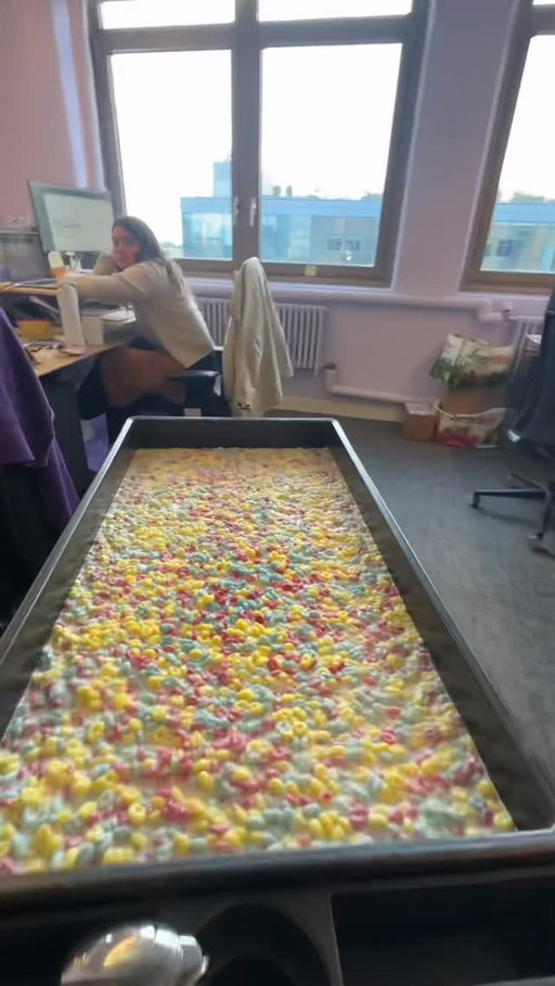 The Cereal Cart is here! Protein cereal delivered directly to your desk at HQ! #magicspooncereal #magicspoon #nostalgia #cereal #highproteindiet