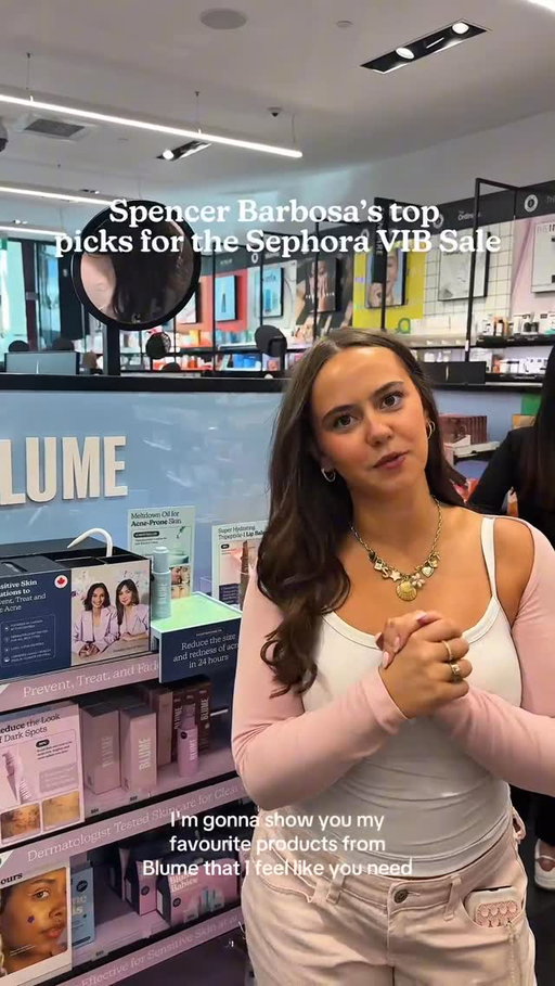 These are @spencer.barbosa’s top picks to shop during @sephoracanada’s Savings Event 🙂💗⁠
⁠
Meltdown Gel Cleanser⁠
✨ Gently removes makeup, oil + dirt without stripping⁠
✨ Helps calm breakouts and redness⁠
✨ Leaves skin feeling clean, soft, and balanced⁠
⁠
Milky Fade Serum⁠
✨ Fades dark spots, post-acne marks + uneven tone⁠
✨ Brightens and smooths for clearer, radiant skin⁠
✨ Hydrating formula that supports barrier repair⁠
⁠
Superbalm in Toffee⁠
✨ Deeply moisturizes lips with buttery hydration⁠
✨ Smooths + softens with shea and murumuru butter⁠
✨  Subtle warm brown tint for that effortless, glossy glow⁠
⁠
Use code EVERYTHING online at sephora.ca or shop in stores.