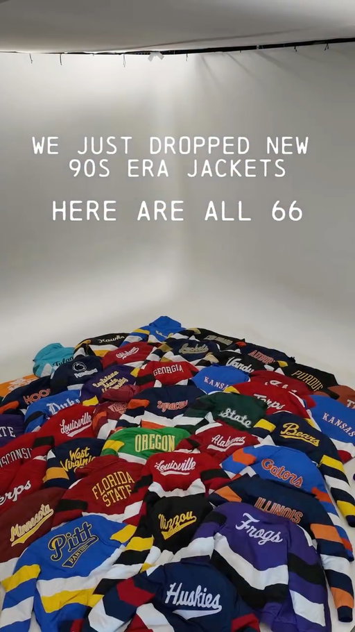 Gamebreaker Jackets are live now 😮‍💨

A 90s sportstyle jacket with a removable hood, bold striping, and classic school logos. Made for cold stadium seats and everyday wear.

Link in bio to shop!