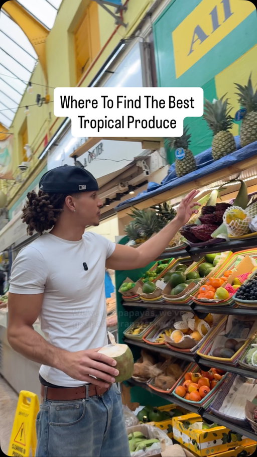 Is this what paradise looks like? 🥥 @masodabrixton I get majority of my food from local farmers’ markets. Seasonal, grown close to home, mostly certified organic. Familiar faces. You can connect with the people that grow your food. No middleman. But when im craving tropical produce, think coconuts, seeded grapes, papayas, purple & Japanese sweet potatoes, soursop and baby bananas, this is where I go. Ma Soda in Brixton village. Senegalese owned. Beautiful produce, good people. I genuinely feel like they are some of the most humble and kind shop owners in London. 

📍Location: Ma Soda, Brixton Village Market, London, SW9 8PR 

#fruits #wholefoods #vegetables #brixton #tropical