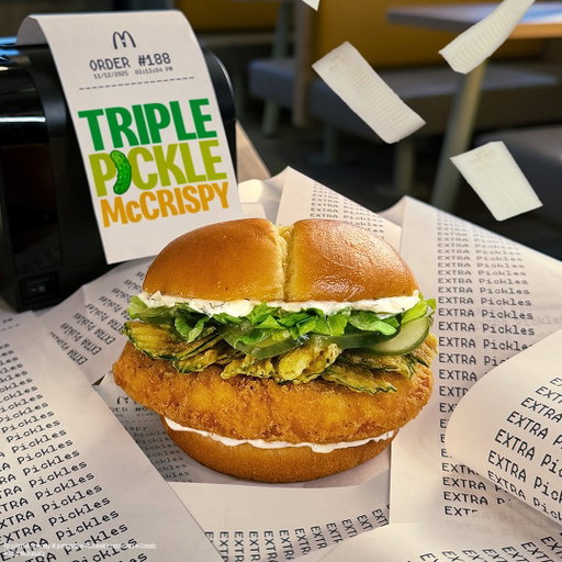 pickle hive RISE for the Triple Pickle McCrispy, coming tuesday! finally, enough pickle