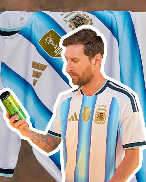 Too much heat from the new kit ➡️ Más+ by Messi hydration mandatory 💧 @afaseleccionen @adidasar 

El nuevo kit es 🔥… ¡Imprescindible hidratarse con Más+ by Messi! 💧 @afaseleccion @adidasar