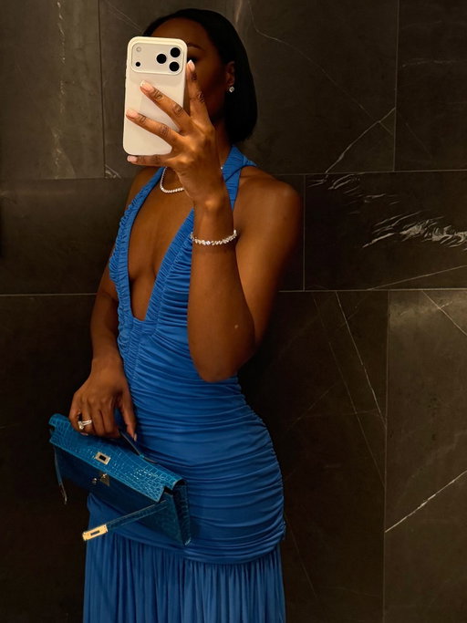 Pretty in pink but she’s badder in blue. If you were me?…
