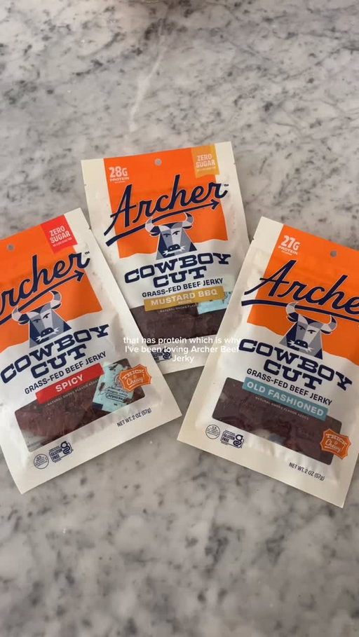 The hunt for a zero sugar protein snack just got easier🙌🥩 Spot our NEW Cowboy Cut Beef Jerky on your next grocery run or road trip pit-stop 🚗💨 and grab a bag to stay fueled with 100% grass-fed beef and REAL ingredients💪

#archerjerky #sticktoreal