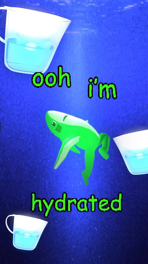 hear me out: singing green shark
