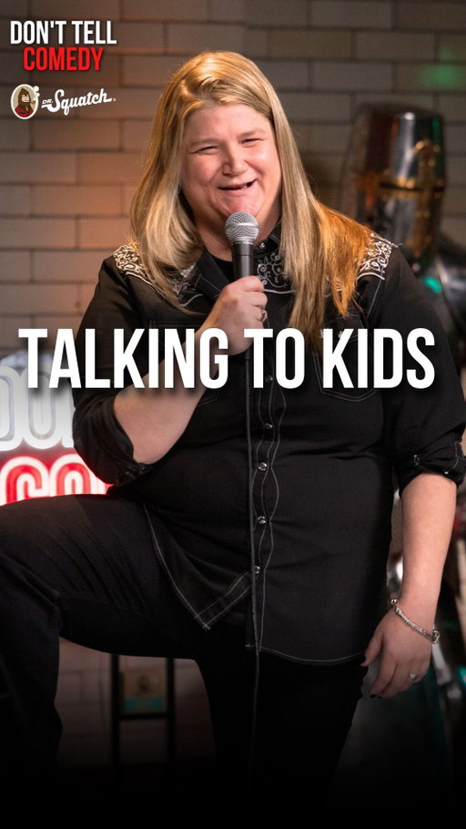“Talking to Kids” 🎤: @brittanythecomedian 

Your soap is a joke! Upgrade your personal care with @drsquatch

🎥: @departurefest

#donttellcomedy #standup #comedy #jokes #funny #kids