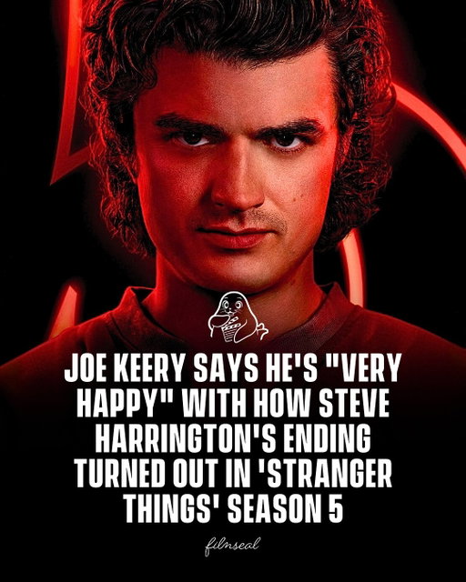 Joe Keery shared that he’s “very happy” with how Steve Harrington’s story ends in Stranger Things Season 5, assuring fans they’ll love it too. 

While avoiding spoilers, he hinted that Steve’s conclusion is satisfying and true to his character’s growth, offering a hopeful and fitting wrap-up for one of the show’s most beloved figures.

-
#strangerthings5 #filmseal