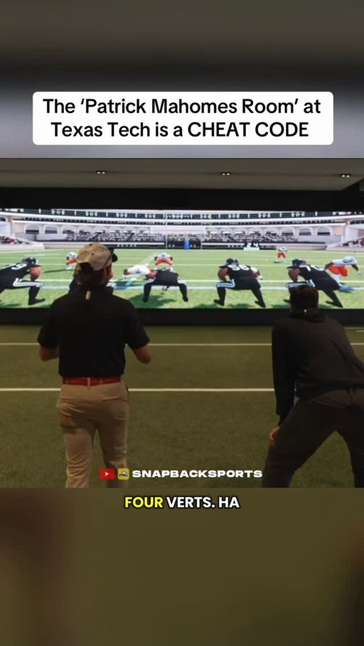Texas Tech has the only full field VR simulator in CFB 🔥