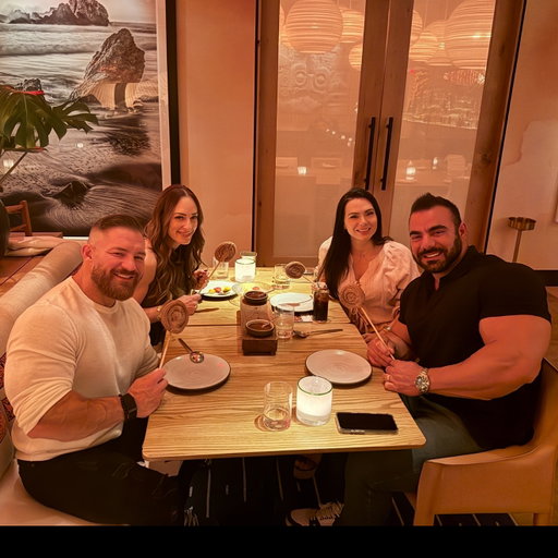 First Vegas Date night 

If someone told me 6 years ago, that we’d all be living in Vegas, both with growing families, and that @karenranocchia and @rafabrandaopro would be out here speaking full English, cracking jokes, and talking smack - I would’ve said: “No way!”

But Life is beautifully crazy and here we all are, different state, same crew, new chapter, new goals and same energy in chasing them.

Love you guys so happy you are here ❤️
Blessed 🙏

Big shoutout to @casaplaya.wynn for the incredible hospitality