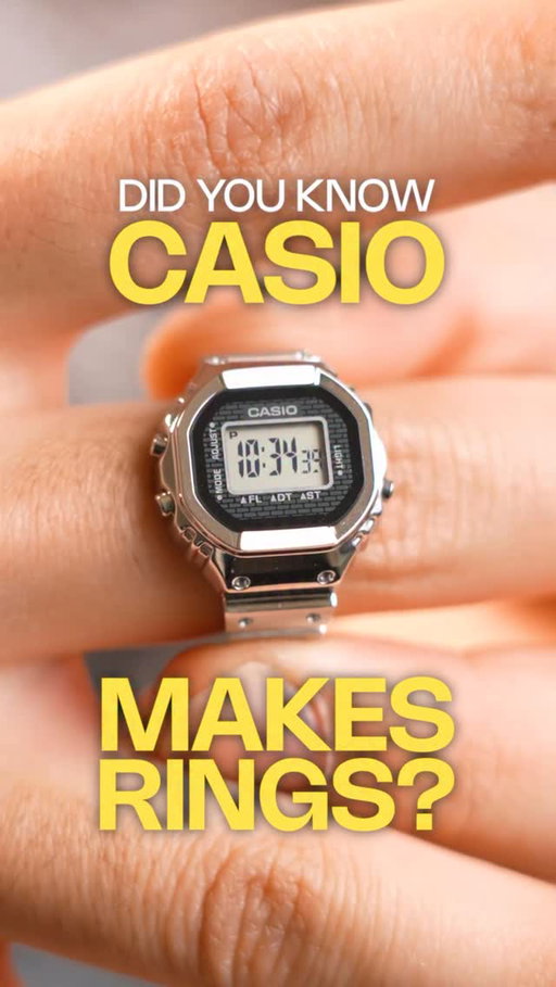 i spent £120 for this video, pls leave a like 🥲❤️

would you get this ring watch? lmk! 

so during my trip to Japan, I found these small vending machines that sold miniature casio rings. 

they were cute and very cheap but I wanted an actual functioning watch.

that’s when I found out that CASIO released a rare limited ring watch, the CRW001 anniversary watch. Made of stainless steel and for 120 pounds - it’s probably one of my favourite statement pieces.

#casio #ring #watch