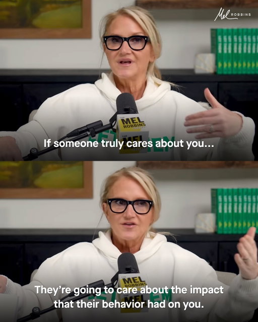 The truth is simple: when someone truly cares about you, they care about how their actions affect you.

You deserve relationships where respect, empathy, and accountability are non-negotiable.

This is just one of the powerful takeaways from this episode of @themelrobbinspodcast, 🎧 “6 Sneaky Ways People Are Disrespecting You & What to Do About It.”