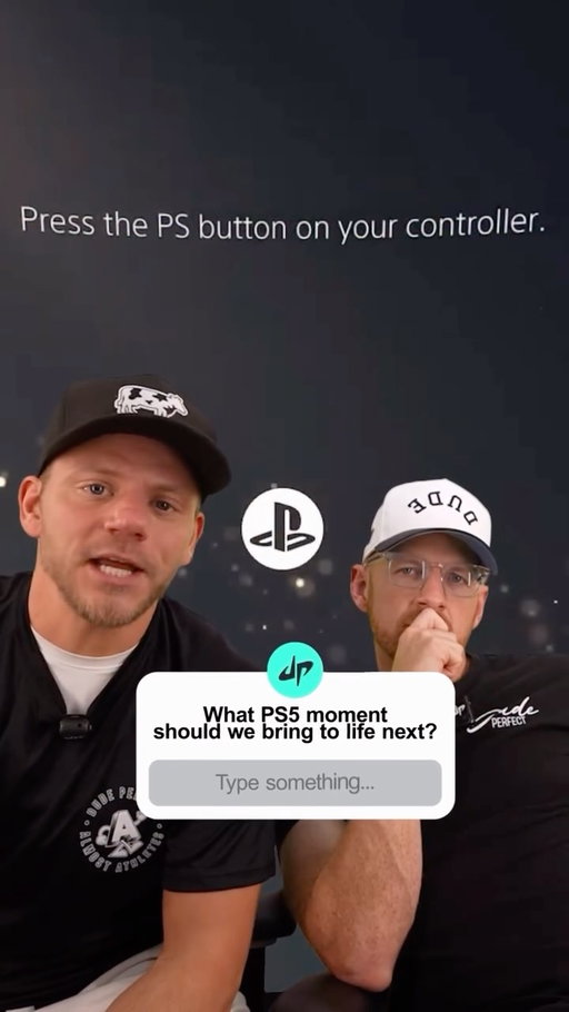 From #PS5 to real life 😎💨. Gar and Sparky take #AstroBot speed runs OFF the screen and into REAL LIFE! 🕹️🏃‍♂️ 
 
Watch the full video now on our YouTube channel #ItHappensOnPS5 #PlayStationPlaymakers #ad