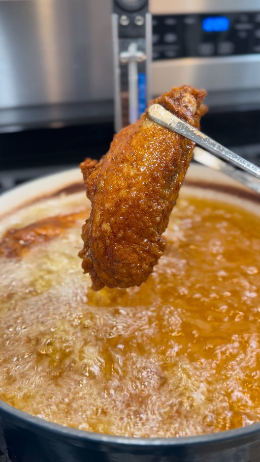 Y’all still waiting on the main course? I’m serving these deep-fried Creole butter turkey wings before the big meal this holiday. Juicy, crispy, and seasoned through the bone. And trust me—the boiled version with that luxurious seasoning blend is on the way 🦃🔥🔥

Deep-Fried Creole Butter Turkey Wings

Creole Butter Injection:

1 cup melted unsalted butter

1/2 cup chicken broth

2 tbsp Creole seasoning

1 tbsp garlic powder

1 tbsp onion powder

1 tsp smoked paprika

1/2 tsp black pepper

1/2 tsp cayenne (optional)

1 tbsp Worcestershire

2 tbsp lemon juice

Whisk all ingredients together while warm and strain to prevent clogs. Use immediately or refrigerate up to 3 days.

Trim and rinse turkey wings, then inject each with 1–2 oz Creole butter. Place in a zip-top bag and refrigerate 4–24 hours.

Drizzle wings with olive oil, add hot sauce, complete seasoning, Creole seasoning, and smoked paprika. Rub to coat, then toss with cornstarch until fully covered. Let sit 10 minutes to help the coating set.

Heat oil to 360°F and fry in small batches 7–10 minutes, until golden brown and internal temp hits 165°F. Drain and serve hot—crispy, juicy, and full of flavor.

#turkey #wings #deepfried #thanksgiving #meal #food #foodie #instafood #foodstagram #recipe