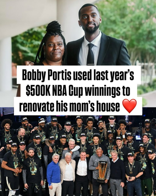 Not only did Bobby Portis buy his mom a house, he used the $500K from the Bucks’ NBA Cup win last year to renovate it too 💯❤️

BP and Milwaukee are back on the hunt for a repeat as group play rolls on tonight 👀