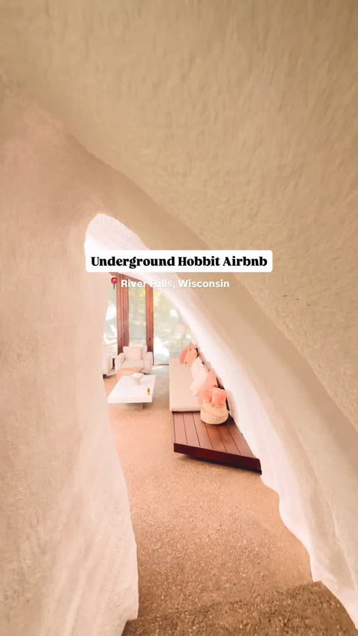 Hidden beneath the hills of River Falls, Wisconsin sits one of the most fascinating homes in the Midwest — the Hobbit House 🤯

[ send this to someone you would stay here with ]

Built in 1972 by two UW–River Falls professors, this underground home has no 90-degree angles, three fireplaces, and the most unreal shower you’ve ever seen. Every wall curves, every corner feels intentional, and the whole space feels like stepping into another world.

📌 @wisconsinhobbithouse - River Falls, WI

Be sure to follow @jonkreye for the most unique vacation rentals in the USA!