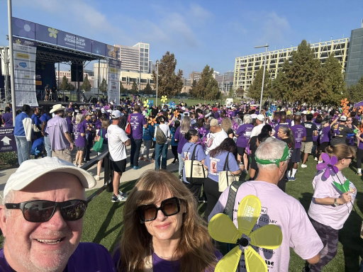 Just finished the Walk 2 End Alzheimer’s.  Super fun, but crazy hot for November. 
Please please please help me reach my fundraising goal!  Even $10 helps!  Such a great cause! (You can do it anonymously if you want.) 

http://act.alz.org/goto/RabbBattleKugler