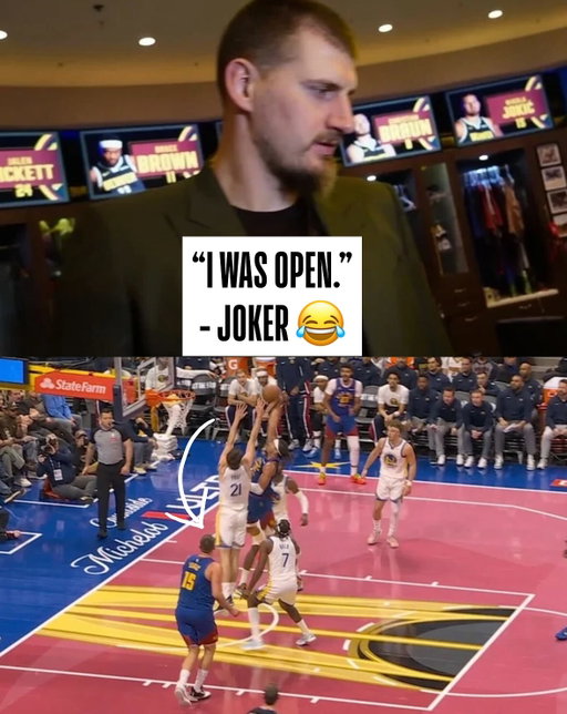 When asked for his reaction to @aarongordon’s huge slam from Friday’s game, Jokić had one response… “I was open.” 🤣 (via RyanGreeneDNVR / X)