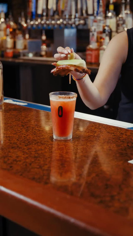 Ribs on your drink? Only at Smokey Bones. 🍹🔥