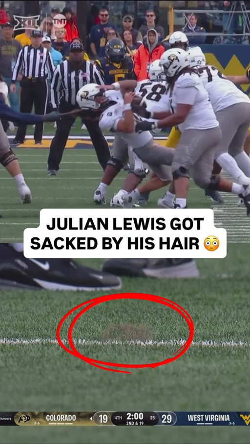 Julian Lewis’ hair was on the field 😬

#collegefootball #cfb #football #colorado