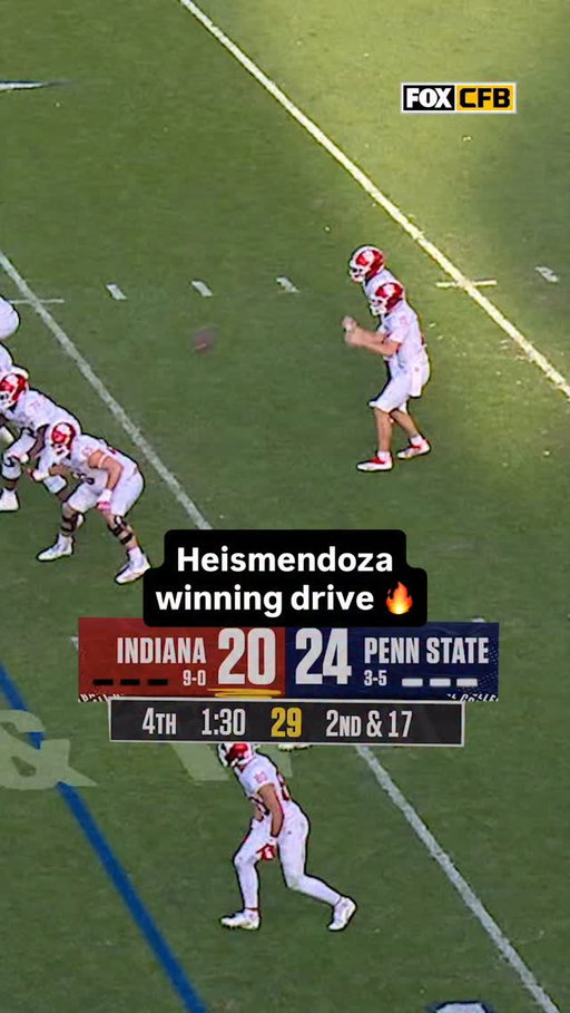 His HEISMENDOZA moment 🏆👀

Relive @indianafootball’s game-winning drive led by Fernando Mendoza 🔥