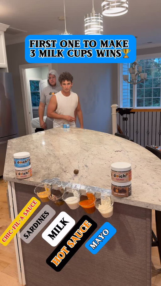 3 Milks Wins😂🍪🥛 #game #cookiedough #funny #trickshot #sports #healthycookies
