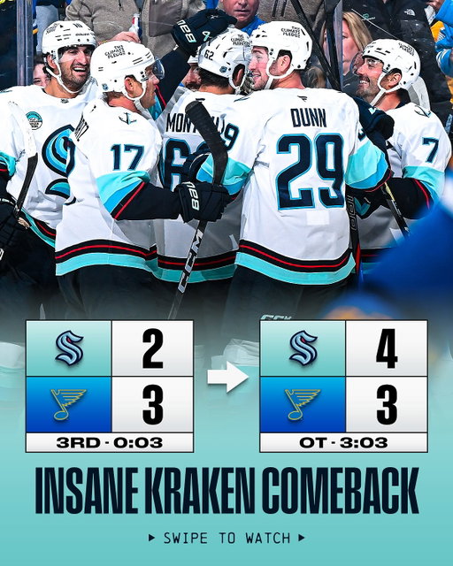 THAT’S KRAKEN HOCKEY, BABY 🦑