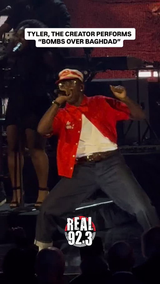 #TylerTheCreator went in while performing #BombsOverBaghdad to honor #Outkast at the #rockandrollhalloffame 🔥 

📸: @momosett 

#iheartradio