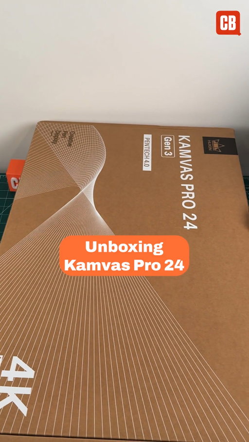The Huion Kamvas Pro 24 #unboxed. Big drawing tablet for big art projects. But is it any good? We're excited to find out. #drawingtablet #drawing #asmr #unboxing
