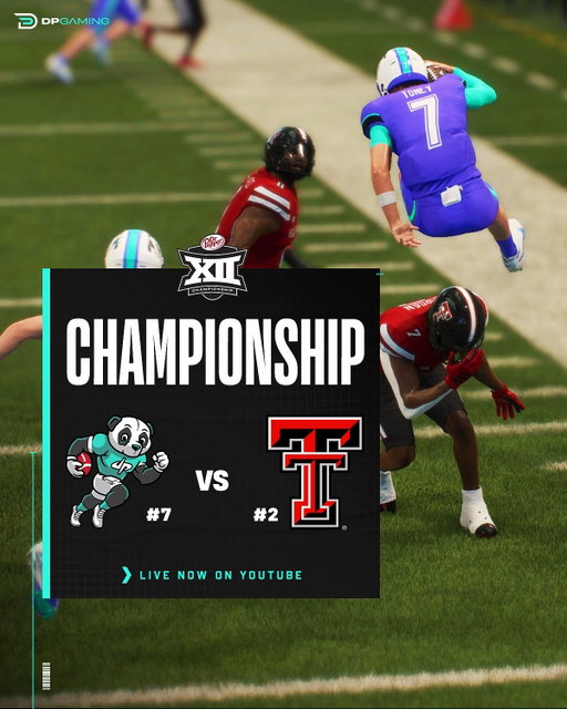 A TEXAS SIZED SHOWDOWN 🏆 Watch DPU vs Texas Tech for the @Big12conference Title on YouTube!