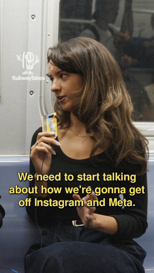 Episode 546: We need to start talking about how we’re gonna get off Instagram and Meta!! Feat @itsmaddykelly 

Hosted by @kareem
Created/Produced by Kareem Rahma (@kareem) and Andrew Kuo (@akuoproject)
Shot by @arobinsonfilm @sitcom__stupid
Edited by @tylerbat
Associate producers  @ramy_shafi 

#podcast #hottakes #subwaytakes #interview #nyc