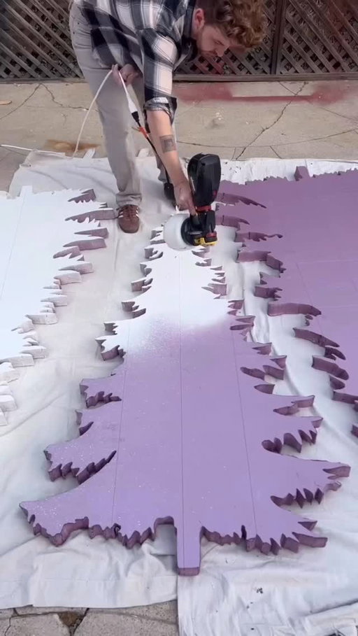 IT’S TIME!!! Getting ready to install these foam Christmas cut outs I created last year 🤩 Many people cut these out on wood but I found that to be a challenge so the foam sheets are amazing and quite satisfying to cut with a hot wire! 
-
-
-
#diy #diychristmasdecor #christmasdecor #christmaslights #christmas #diychristmas