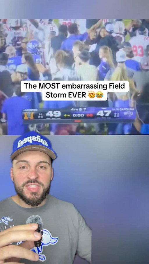 Western Carolina stormed the field but didn’t win the game 🤯😭 

#collegefootball #d1football #highschoolfootball #d2football #d3football