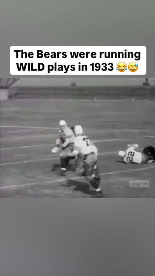 We really got footage of the 1933 Bears running rugby plays before video from Wilt Chamberlain’s 100-point game 😅

(🎥 via Turner Classic Movies, h/t r/Oldschool_NFL)