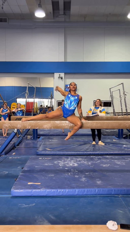Training for NCAA gymnastics season and taking classes at UCLA while also competing on @dancingwiththestars. Nobody does it like @jordanchiles! #ThatGirl #GoBruins