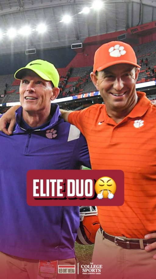 Swinney enjoyed seeing his old Defensive Coordinator on the sideline yesterday😂
•
•
•
•
•
#OUDNA #BoomerSooner #Sooners #OklahomaFB #OUFB #OU #Boomer #CFB #Football #CollegeFootball #FYP #ExplorePage #Explore #Podcast