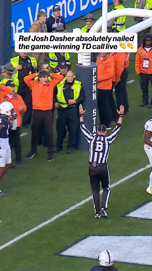 Refs deserve some praise too 👏👏

When the pressure was at its highest and the game on the line, back judge Josh Dasher absolutely nailed the call on the field for Omar Cooper Jr.’s wild toe tap catch 🔥