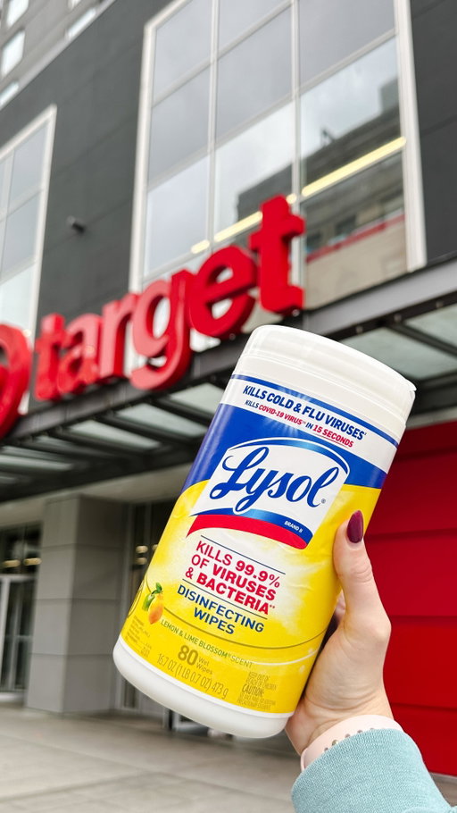 #LysolPartner Check out what’s filling up my Target cart today! Lysol Disinfection Wipes make it easy to both clean and disinfect hard surfaces, which is especially important this time of year when germs and viruses are everywhere! 💚

Lysol Wipes kill 99.9% of germs* and can be used on most hard surfaces throughout your home - kitchen counters, doorknobs, and even your phone! Shop Lysol Disinfecting Wipes Online or In-store at Target. 🎯  Link in bio!

*use as directed