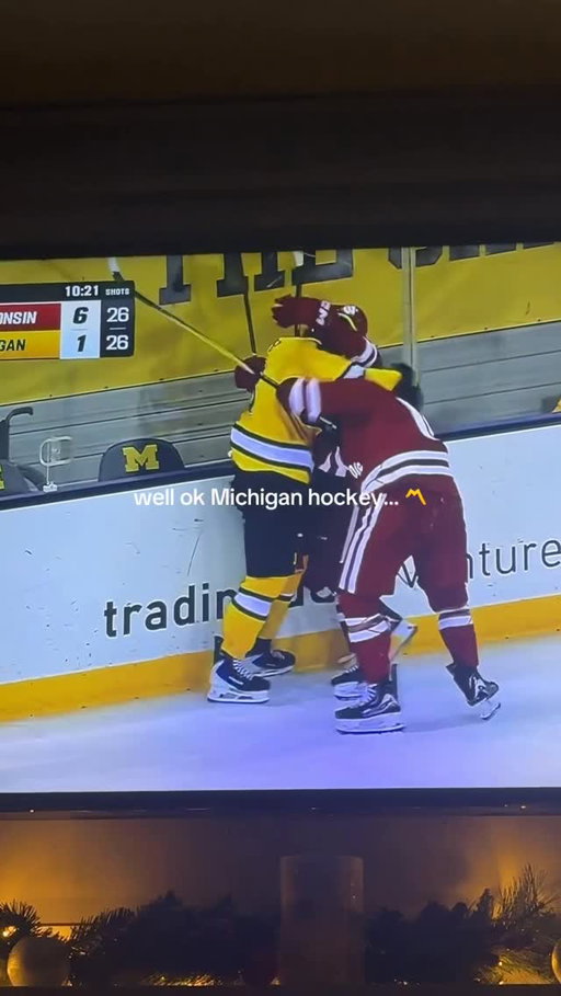 Chippy weekend between Wisconsin and Michigan!

First, the penalty box chirps, and then this scrum last night. It was a hell of a series this weekend and they will play each other again on February 20th & 21st in Wisconsin 

(Via ashleybooksalot on TikTok)

#bigten #hockeyfight #collegehockey