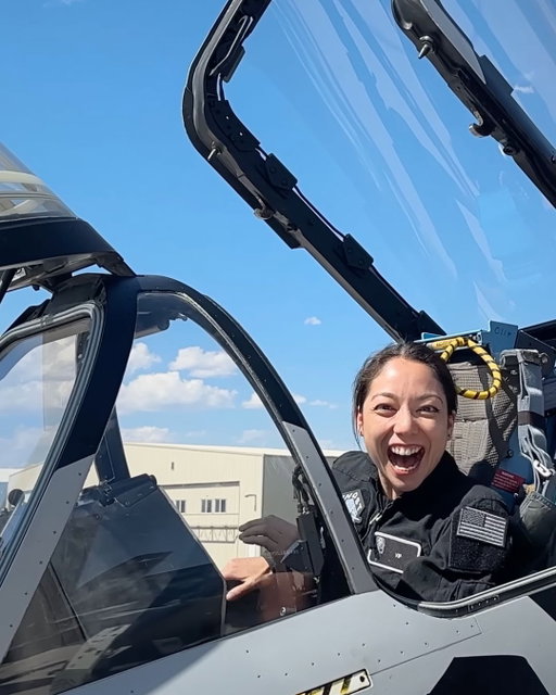 I got to fly a FIGHTER JET!!! I could not be more grateful to @rookisaacman and the Polaris program for the opportunity. Flying a fighter jet has been my DREAM for SO LONG and this was the best crowd I could have possibly imagined for the experience. If you want to watch the live action, the full video is available on my Youtube channel. 
P.S. many thanks to my friend @everydayastronaut‬ for helping film all of the ground portions!