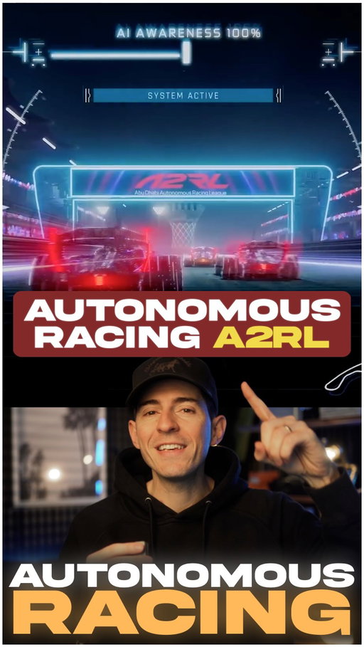 This new racing league is like F1…except these cars drive themselves 👀
 It’s called the Abu Dhabi Autonomous Racing League (A2RL). 
And they’re pioneering a brand new category of racing.

In the A2RL, each team is given the exact same car and basic software package.

But here’s the difference…

Instead of having teams modify their physical car, like in F1, each team’s focus is to write custom software to build an AI driver and race plan.

They’re not actually allowed to modify the car…only the AI brain that drives it.

To build these AI drivers, each car is equipped with dozens of high-powered sensors.

Radar, lidar, GPS and visual cameras.

Those sensors combine together to generate hundreds of gigabytes of raw data every single lap, which the teams use to adjust their AI driving strategy.

Now this league is only in its second year, but it’s already showing massive growth and interest among tech enthusiasts.

Specifically because of how well it’s stress testing autonomous technology.

Just like F1 car brands use learnings from their racecars to inform their commercial vehicles, the A2RL is doing the same thing for autonomous cars.

Because the truth is, this league is really a testing ground for cutting edge driverless technology.

The learnings, strategies, and techniques that work in the racecars, will be trickled down to autonomous vehicles all over the world.

If you want to watch on November 15th, the A2RL has a huge event with the top 11 teams competing for a $2.25M prize pool.

Follow @kallaway for more videos like this

#ai #artificialintelligence #racing #racecar #f1 #tech #technology #a2rl #robot #robotics #autonomouscars #autonomousdriving