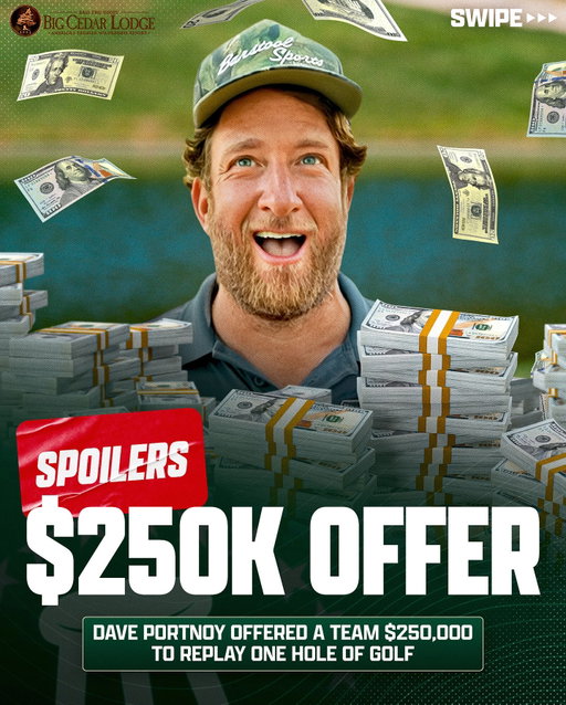 $250,000 TO WIN ONE HOLE! AND THEY DIDN’T EVEN THINK ABOUT IT! @internetinvite 

Ep 5 out today at 1pm ET